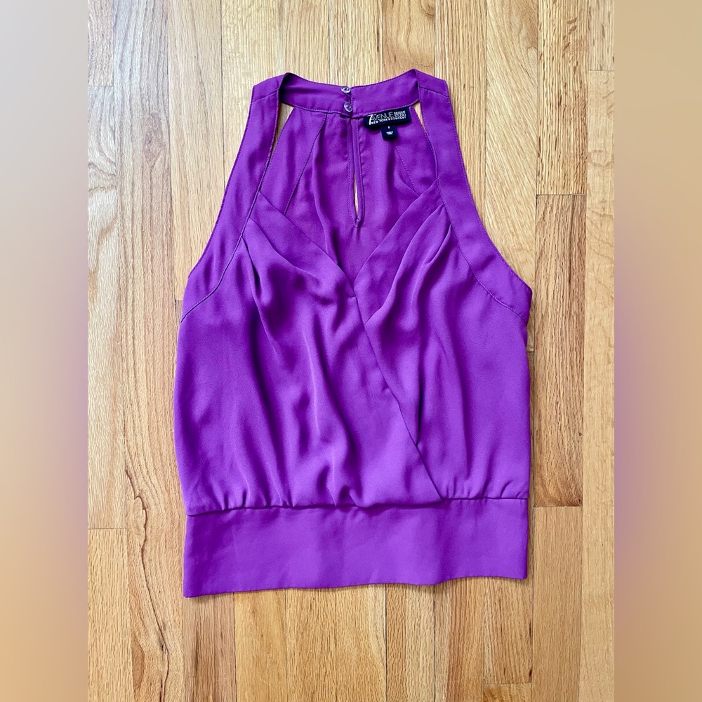 7th Ave Design Company Purple Blouse